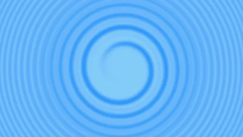 Abstracte concentrische ringen die het oppervlak van stilstaand water weergeven in zachte blauwgrijze tinten